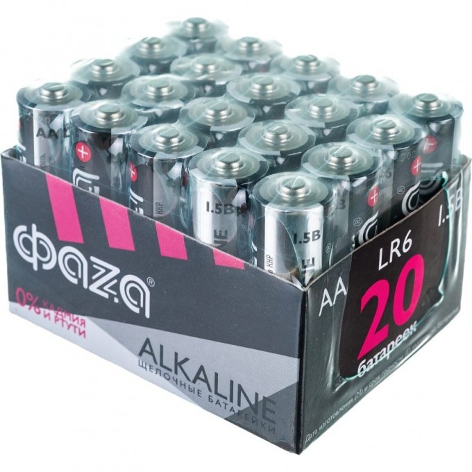 Алкалиновая батарейка JAZZWAY ФАZА LR 6 Alkaline Pack-20 5028098