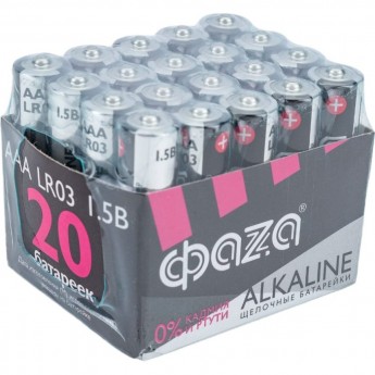 Алкалиновая батарейка JAZZWAY ФАZА LR03 Alkaline Pack-20
