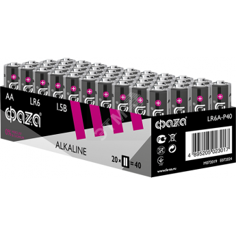 Алкалиновые элементы питания JAZZWAY ФАZА LR 6 Alkaline Pack-40 Алкалиновые элементы питания JAZZWAY ФАZА LR 6 Alkaline Pack-40