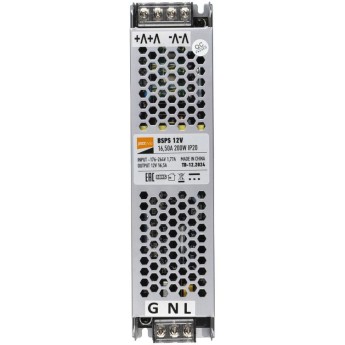 Блок питания JAZZWAY 5024410 BSPS 200Вт 16.5А 12В IP20 Блок питания JAZZWAY 5024410 BSPS 200Вт 16.5А 12В IP20