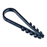 Дюбель-хомут JAZZWAY PCD-R 19-25-65-100BL для круглого кабеля PA6.6 черный (уп.100шт) 5054882
