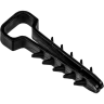Дюбель-хомут JAZZWAY PCD-F 05х10-45-100BL для плоского кабеля PA6.6 черный (уп.100шт) 5054981