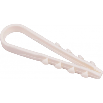 Дюбель-хомут JAZZWAY 5054783 PCD-R 05-10-45-100WH для круглого кабеля PA6.6 белый (уп.100шт)