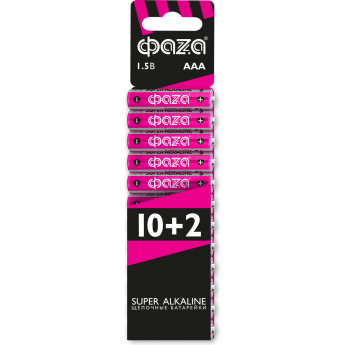 Элементы питания JAZZWAY LR03 (AAA) Super Alkaline набор 10+2