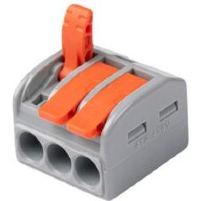Клемма монтажная JAZZWAY СМК PTC-3P 463 BL/3 450В 41А 0.5-6.0кв.мм 5073845