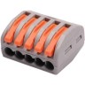 Клемма монтажная рычажного соединения JAZZWAY СМК PTC-5P 222-415 450В 32А 0.08-2.5(4.0)кв.мм 5073869