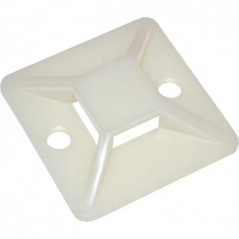 Площадка самоклеящаяся под хомуты JAZZWAY 5055063 PCP-SG 30х30-100WH PA6.6 бел. (уп.100шт)