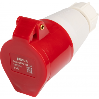 Розетка переносная JAZZWAY PRO 5072473 PPC 214 16А 4п 3Р+РЕ 380В IP44