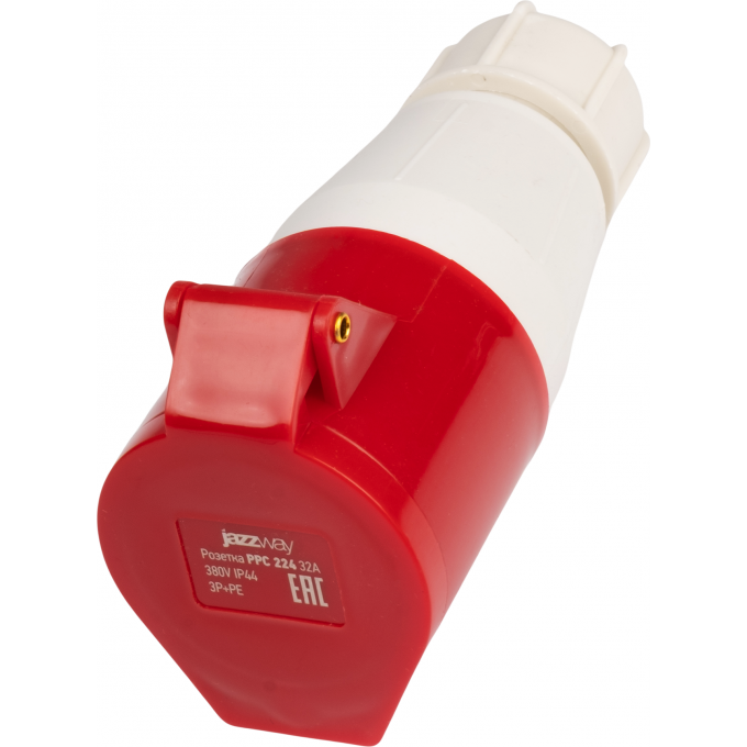 Розетка переносная JAZZWAY PRO PPC 224 32А 4п 3Р+РЕ 380В IP44 5072534