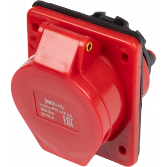 Розетка стационарная JAZZWAY PRO 5072978 СП PPC 415 16А 5п 3Р+РЕ+N 380В IP44