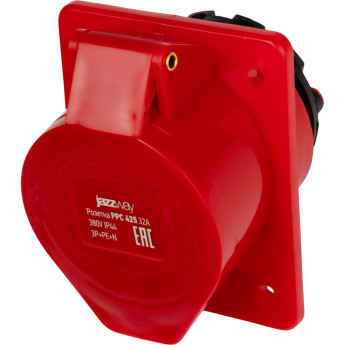 Розетка стационарная JAZZWAY PRO 5073036 СП PPC 425 32А 5п 3Р+РЕ+N 380В IP44