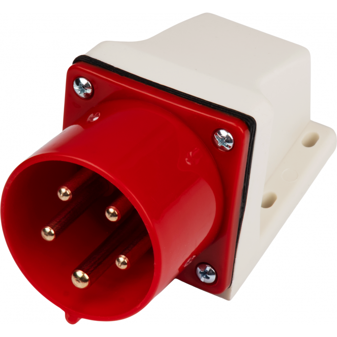 Вилка стационарная JAZZWAY PRO для наружной установки PPC 525 3Р+РЕ+N 32А 380В IP44 5072916
